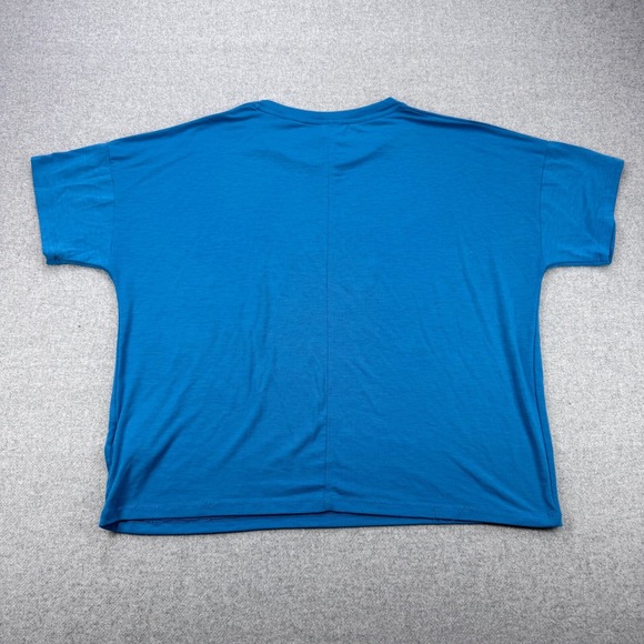 REI Cooperative Cropped Boxy T Shirt Womens S Blue Hiking Athleisure *READ - Picture 10 of 13